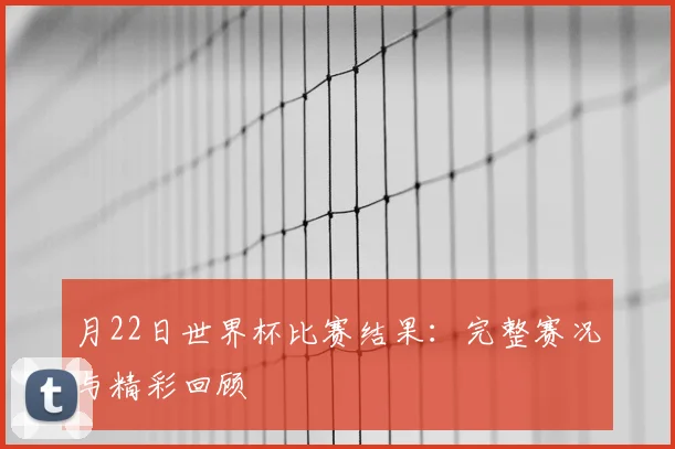 月22日世界杯比赛结果：完整赛况与精彩回顾